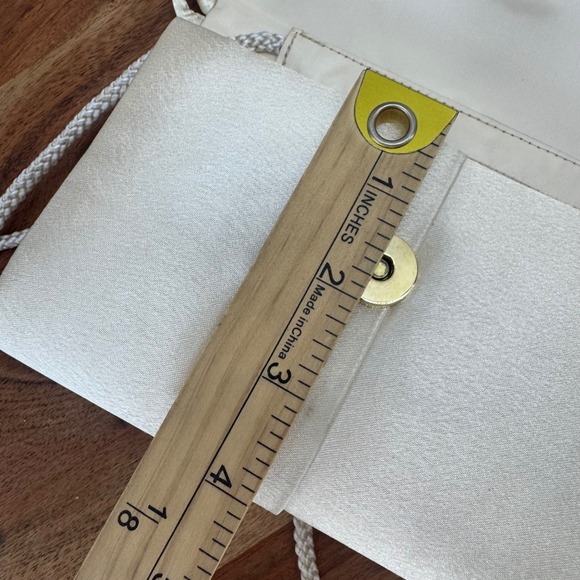 VTG Gunne Sax Satin Evening Bag Clutch‎ Purse Rhinestone Bow Formal Party 90s - Picture 8 of 12